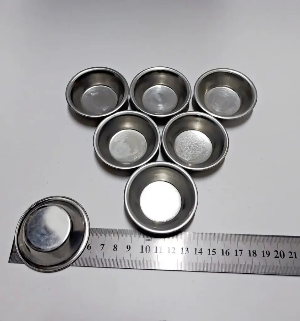 طبق مبخرة فضي صاج 6 سم 