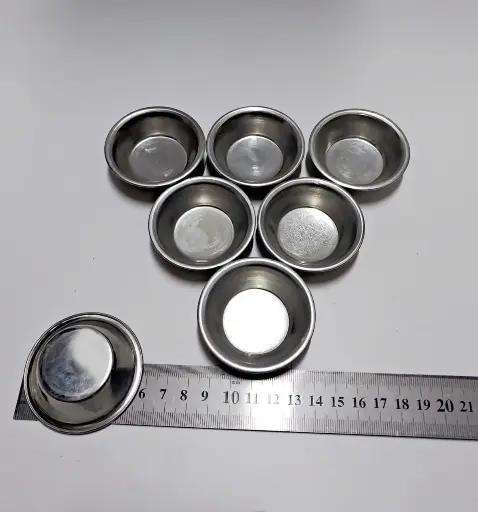 طبق مبخرة فضي صاج 6 سم 