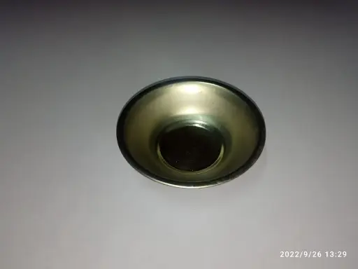طبق مبخرة أصفر  صاج 7 سم 